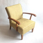 art-deco křeslo, retronaut