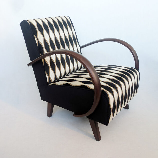 art-deco křeslo, retronaut